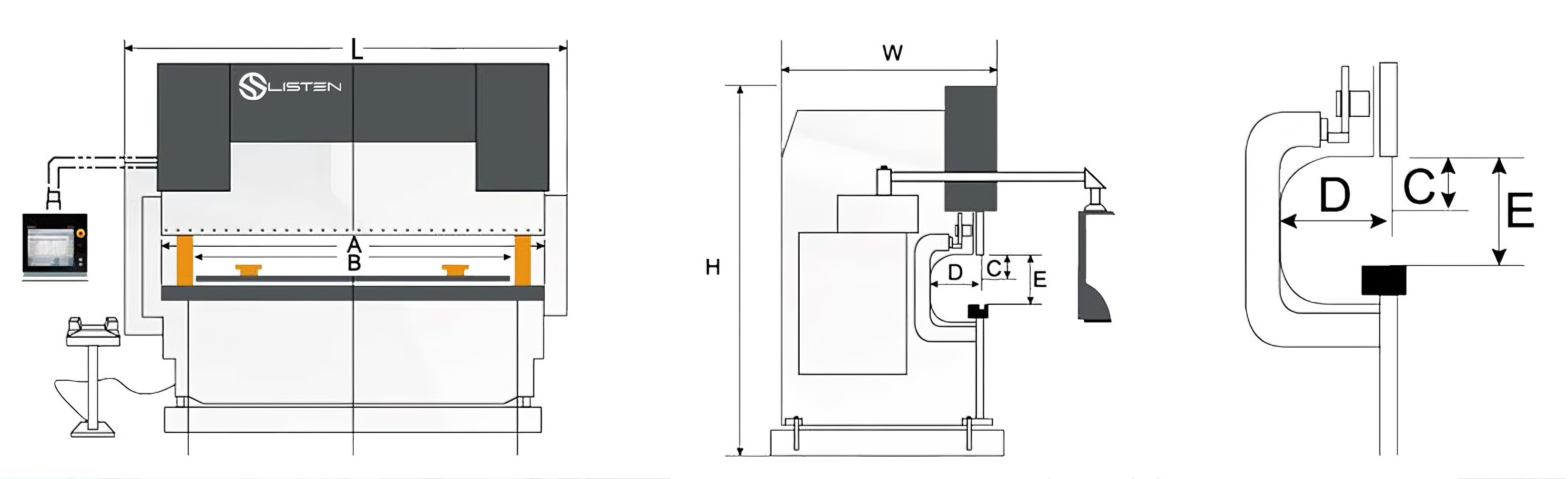 Parameter of 6-8 Axis Press Brak